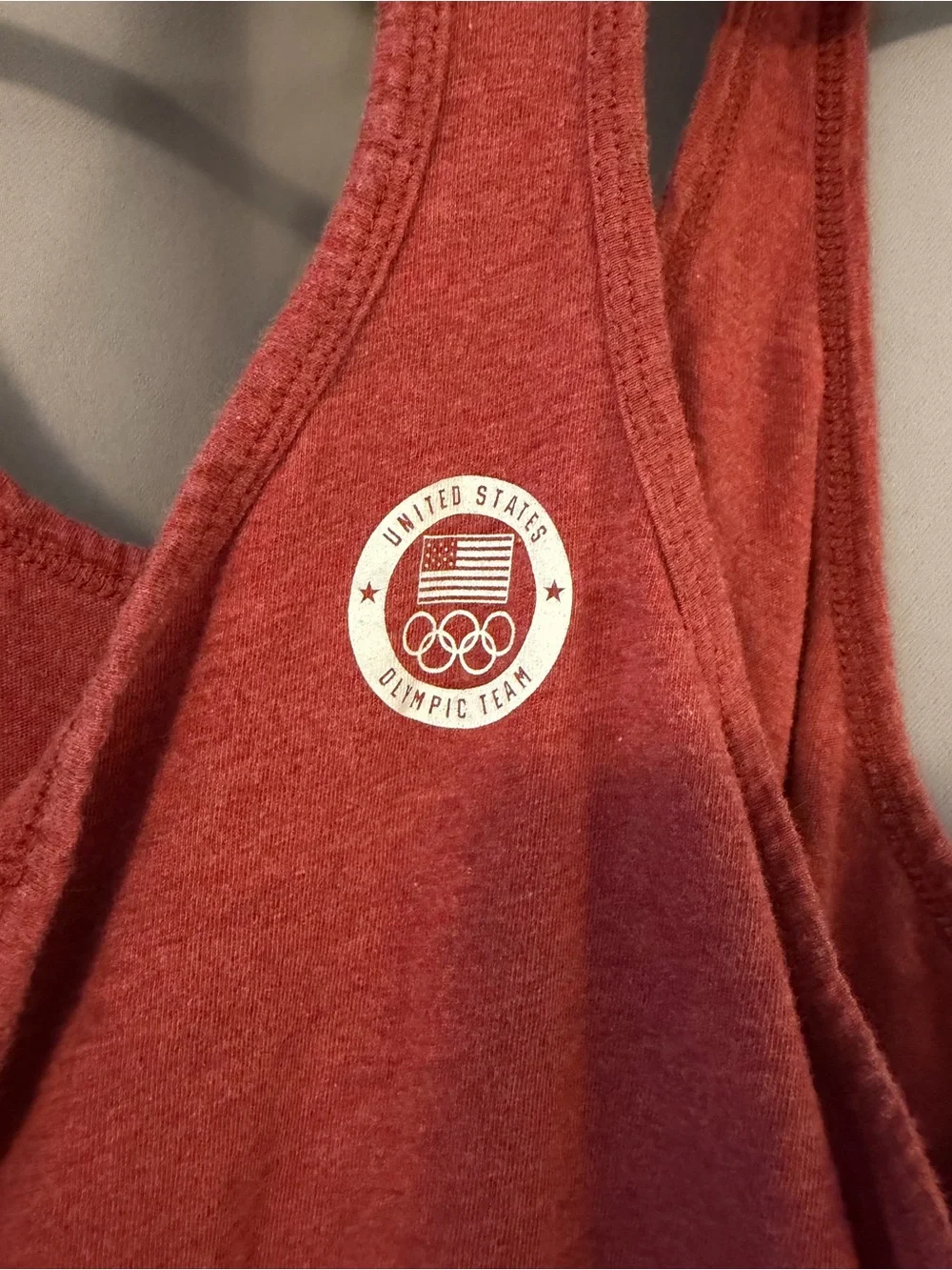 Nike Women's Heather Red USA Racerback Tank Top